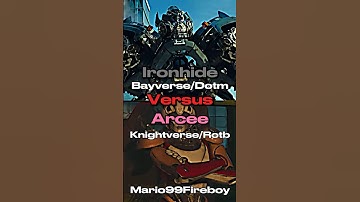 Ironhide Dotm 🆚 arcee Rotb #transformers #shorts