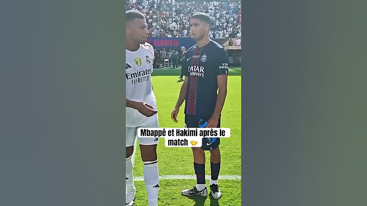 Mbappé et Hakimi après le match 🤝 #mbappé #hakimi #psg