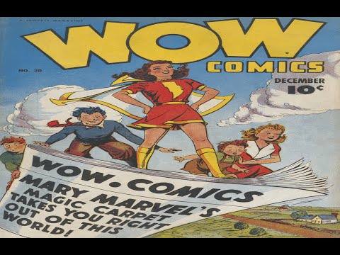Wow Comics No 20R with Mary Marvel Comix Book Movie