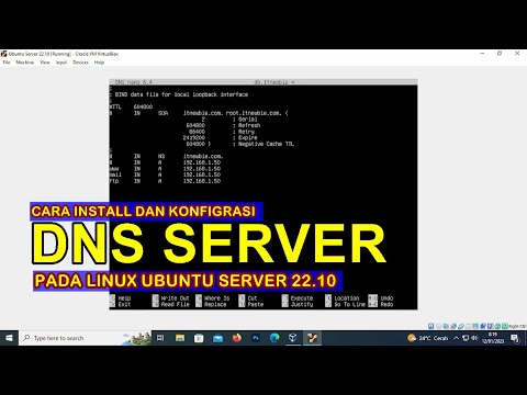 CARA INSTALL DAN KONFIGURASI DNS SERVER PADA LINUX UBUNTU SERVER 22.10 (VIRTUALBOX)