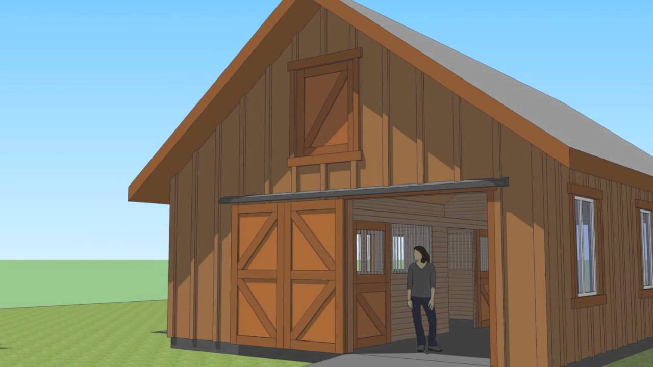 Small Barn Sample Plan - YouTube