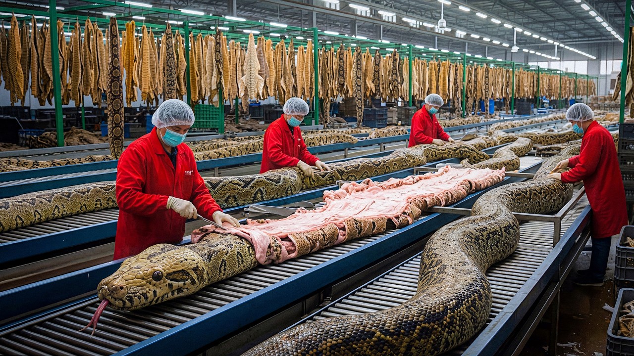 How Snake Skin Turns Into $25,000 Luxury Handbags 😱