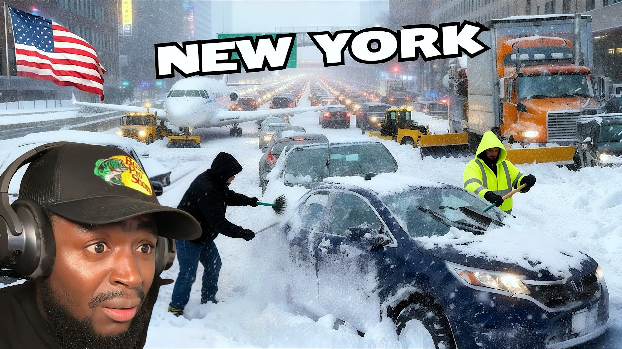 British Reaction to Winter CHAOS in New York & New Jersey ❄️ This Is INSANE 😱