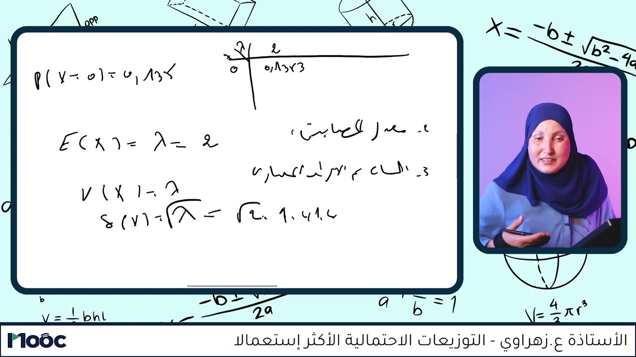 التوزيعات الاحتمالية الأكثر استعمالا | 6- أمثلة عددية عن تطبيقات التوزيع البواسوني