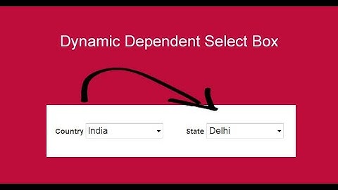 How To Create Dropdown Using Php & MySql PDO | Dynamic Dropdown In PHP MySQL & PDO | DynamicDropdown