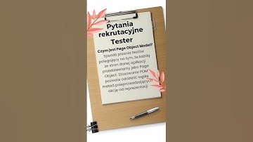 pytania rekrutacyjne - page object model #tester #test #rekrutacja #pytaniarekrutacyjne #it #pom