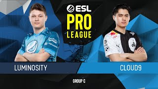 CS:GO - Luminosity vs. Cloud9 [Dust2] Map 1 - Group C - ESL Pro League Season 9 Americas