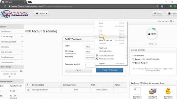 How to create FTP accounts in CWP
