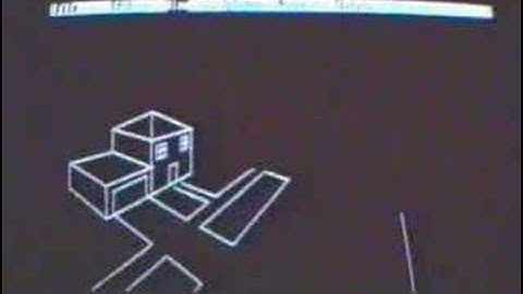 Vintage 3D comptuer graphics, Amstrad CPC-6128