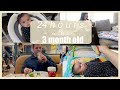 24 Hours with a 3 month old baby | Real Routine | 2022