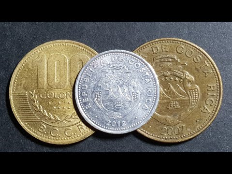 Costa Rica Many Variety Coins