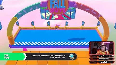 EPIC STRAIGHT LINE FALL GUYS TIP TOE