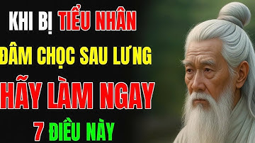 Cổ Nhân Dạy: 7 Cách Xử Lý Cực Kỳ Khôn Khi Bị Ai Đó Đâm Chọc Sau Lưng | Triết Lý Sống
