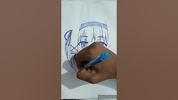 Siesta | Drawing | by pen (The detective is already,Dead) #timelapse #shorts #anime #animegirl