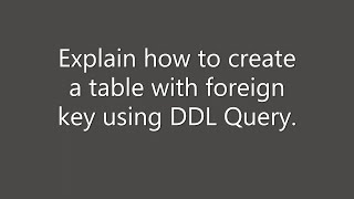 DBMS Question series | Question NO 45