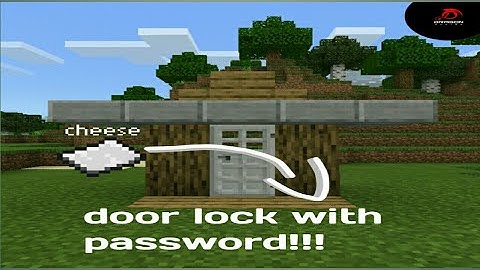 Minecraft 1.12.1: Redstone Tutorial - Password locked door (First video)
