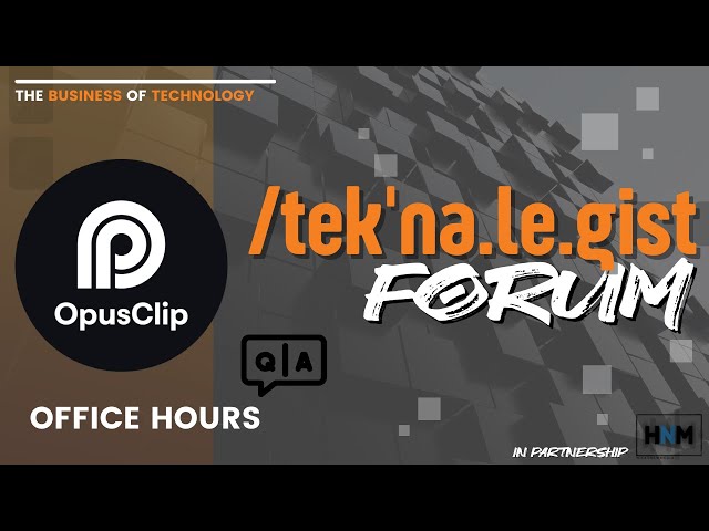 Unlock Podcast Magic: Opus Clips' Game-Changing To...
