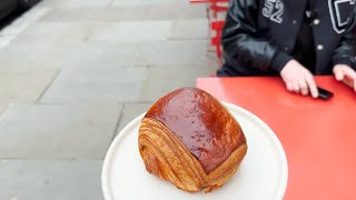 I try every Pain au Chocolat on London's Portobello Market.