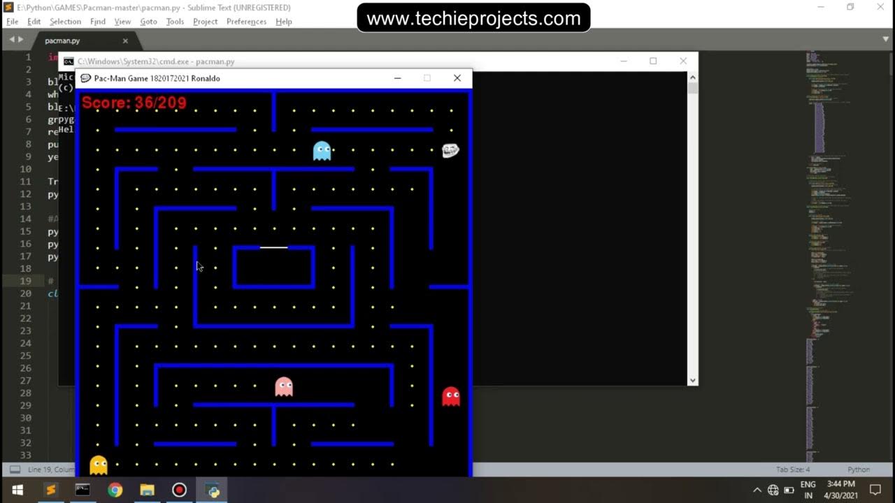 Pacman Game using Python | Pygame Tutorial for Beginners - YouTube