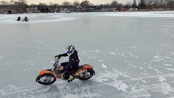 Skydio 2 - Motion Tracking Test - Motorcycle Ice Riding