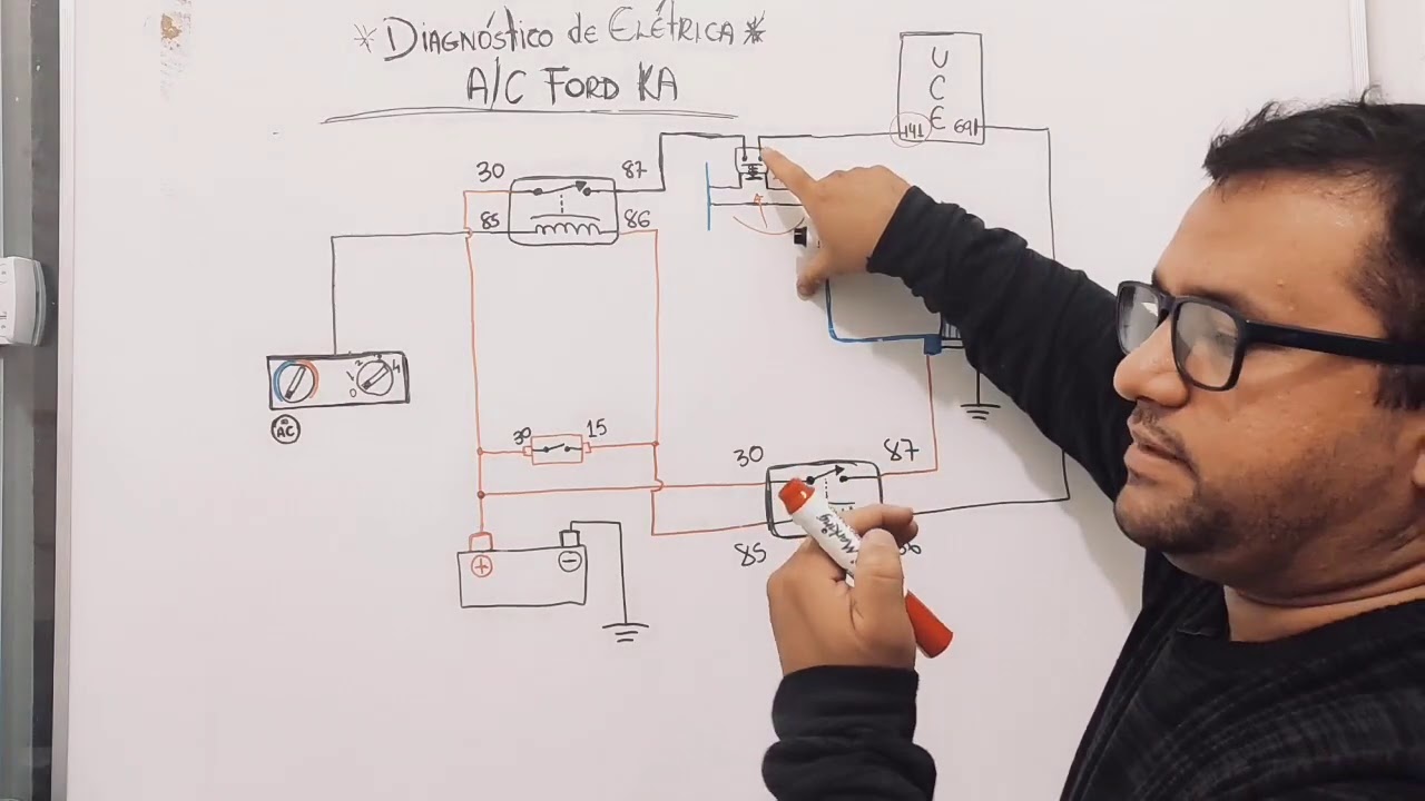 Ford Ka, Diagnóstico na Elétrica do Ar Condicionado
