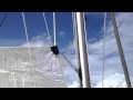 Doyle Sailmakers Anomaly Headboard system - Leopard 48 catamaran mainsail