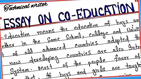 Essay on Co-Education || Advantages and disadvantages of Co-education || Co Education || Handwriting - DayDayNews