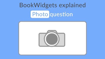 How to create a "Photo" question in BookWidgets