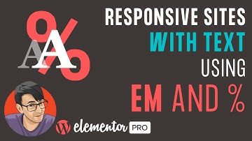 How to Create a Basic Elementor Responsive Section with Text using EM & %