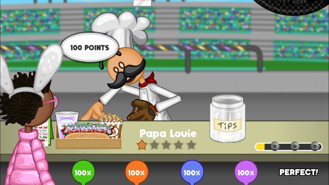 papa's hot doggeria hd  reaching rank 100 