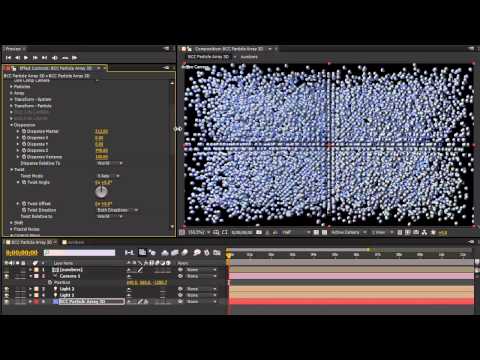 Exploit Control Maps to Affect BCC Particle Array 3D