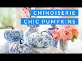 DIY How to decoupage Chinoiserie Pumpkins