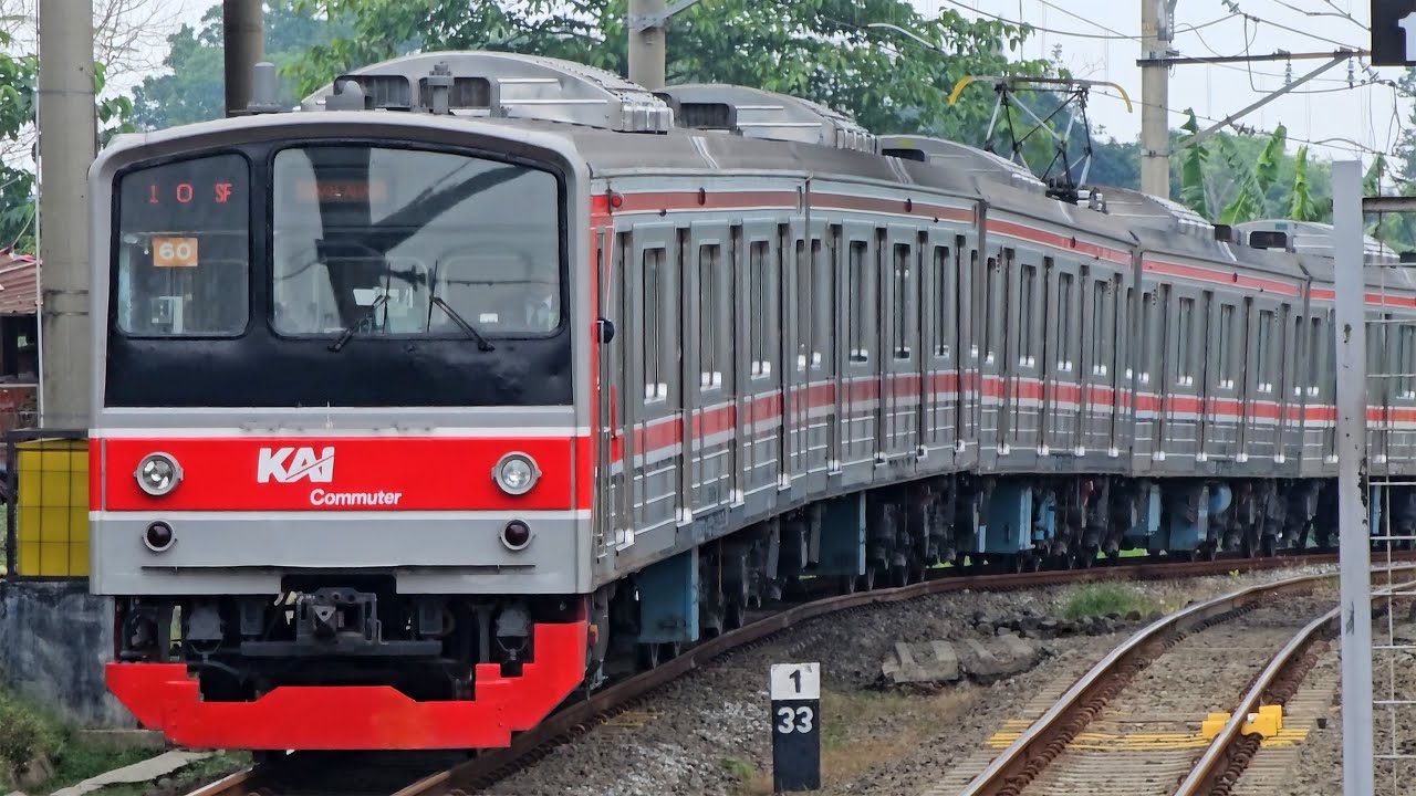 [4K] Stasiun Cisauk: Kompilasi Kereta JR 205 Rheostatik, JR 205 VVVF | KRL Commuter Line (1/2)