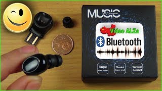 Самая маленькая  мини Bluetooth 4.1 гарнитура! Обзор