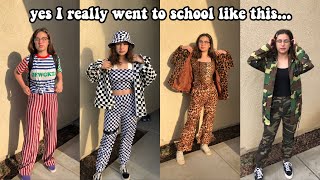 i only wore SOLID PATTERNS to school for a week..