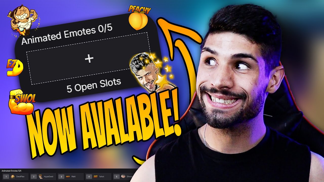 Animated Emote Slots Now Available For ALL TWITCH AFFILIATES - YouTube