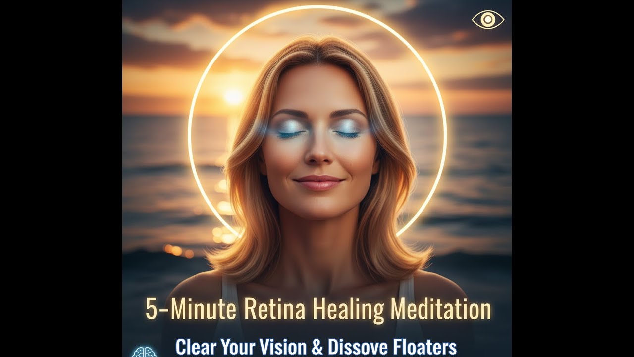 5-Minute Retina HEALING Meditation: Clear Vision & DISSOLVE Floaters NATURALLY!