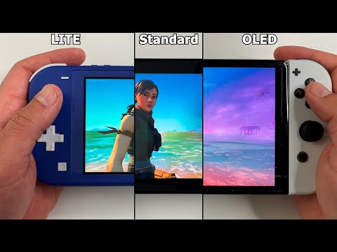 Fortnite Side by Side Comparison | Nintendo Switch LITE vs. Standard vs. OLED