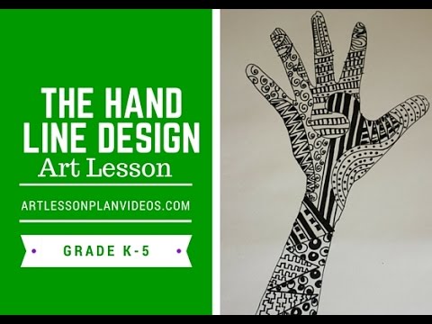 elementary-art-lesson:-the-hand-line-design