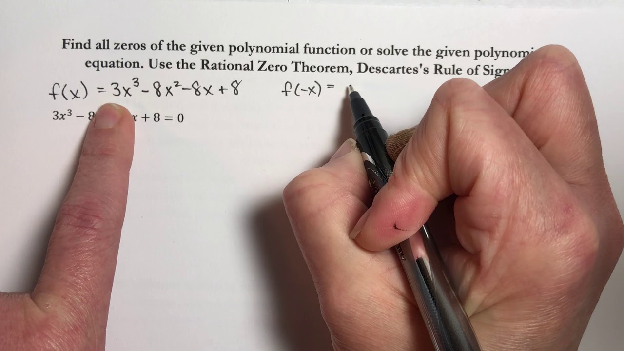 (1314) Section 3.4 Zeros of Polynomial Functions Part 3/6 - YouTube
