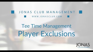 Tee Time Management - Player Exclusions
