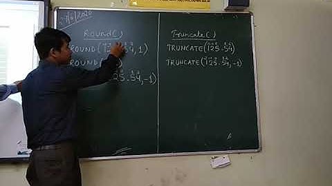 20. ROUND () & TRUNCATE() Function
