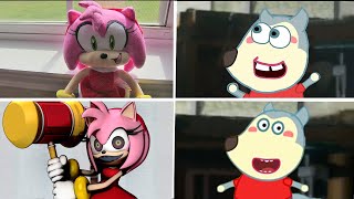 Sonic The Hedgehog Movie Amy x vs Wolfoo Uh Meow All Designs Compilation Compilation