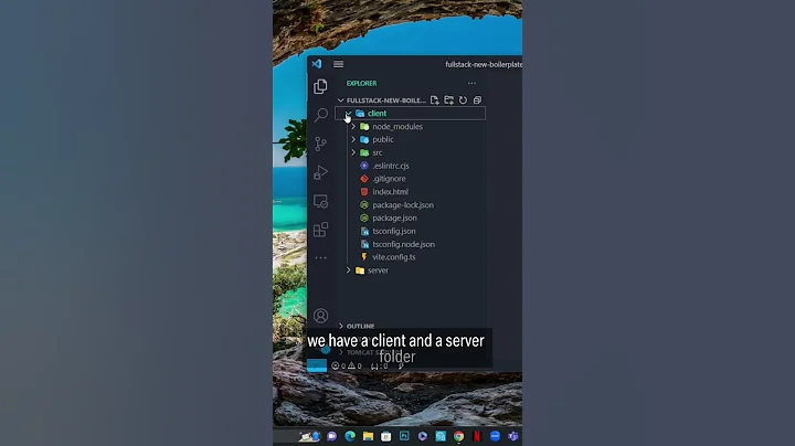 Folder structure for a fullstack project #softwaredeveloper #computerscience