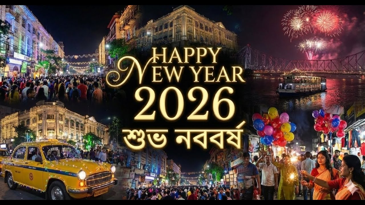 Kolkata Lights Up! ✨ Magical New Year Night Drive 2026 🚗💨