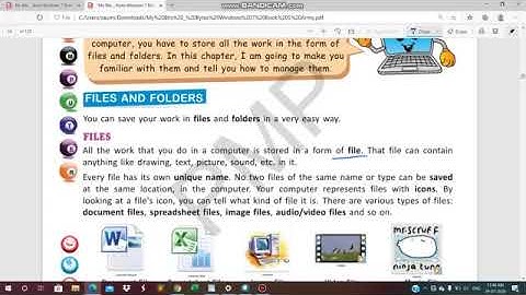 CLASS V COMPUTER 31-07-2020 BY Ms STUTI DUBEY