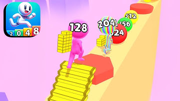 Stair Runner 2048 - All Levels Gameplay Android,ios (Part 1)