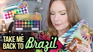 TAKE ME BACK TO BRAZIL PALETTES! | BH Cosmetics | Swatches, Review, & Tutorial! | LipglossLeslie