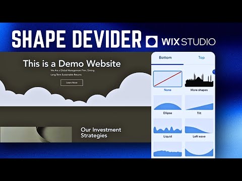 How To Add Shape Dividers in Wix Studio | Get Better Viewer Experience with Shape Deviders in Wix