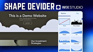 How To Add Shape Dividers in Wix Studio | Get Better Viewer Experience with Shape Deviders in Wix